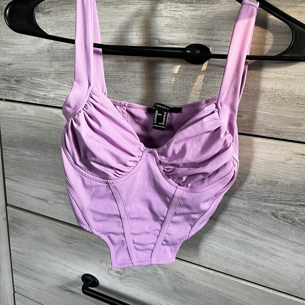 Purple corset top